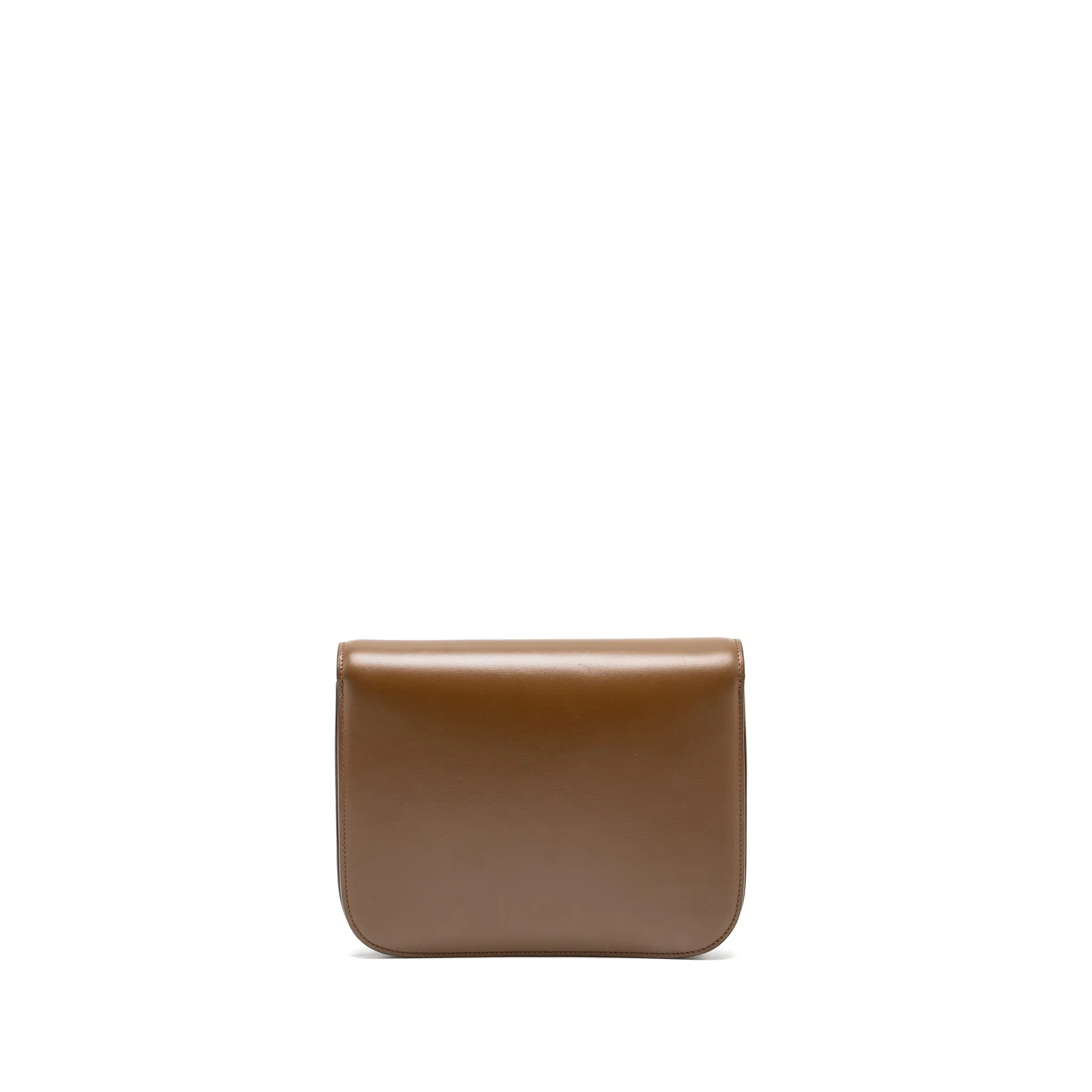 Celine Medium Classic Box Bag Calfskin Brown GHW