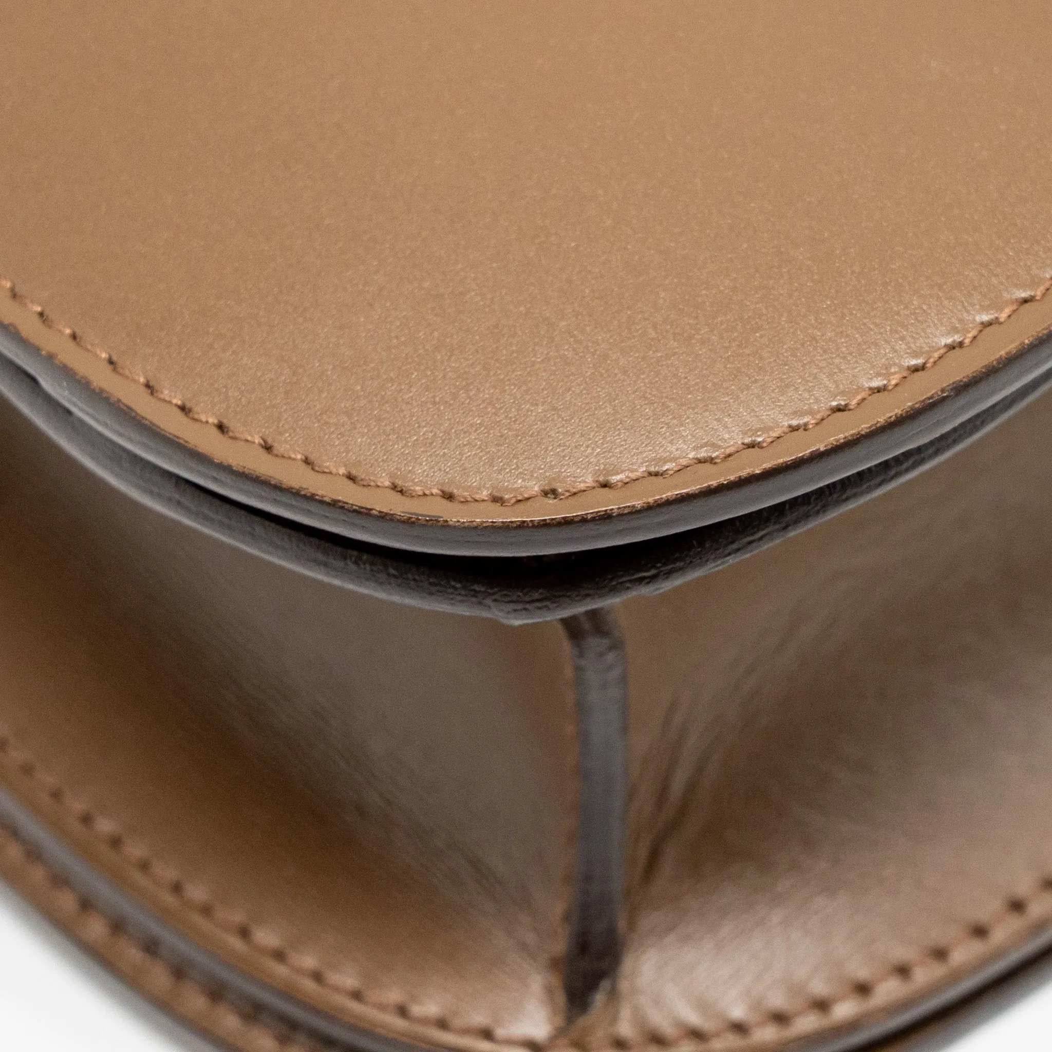 CELINE Medium Classic Box Bag Calfskin Camel GHW