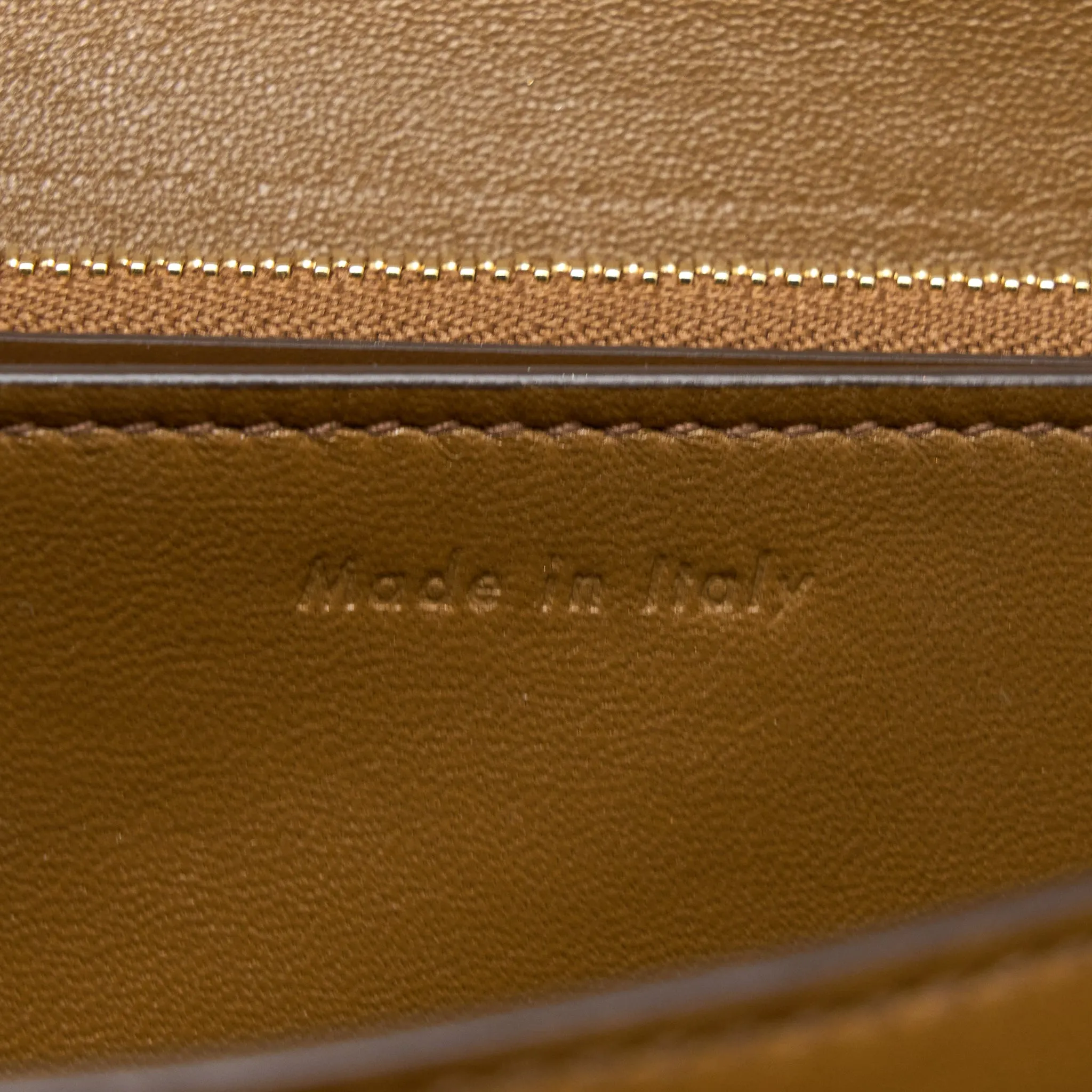 Celine Medium Classic Box Bag Calfskin Caramel Brushed GHW
