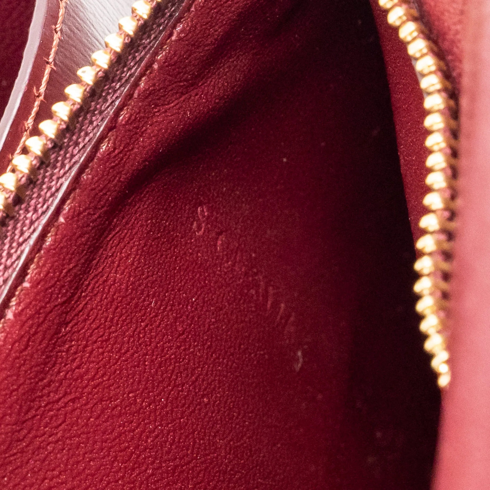 Celine Medium Classic Box Bag Calfskin Dark Red GHW