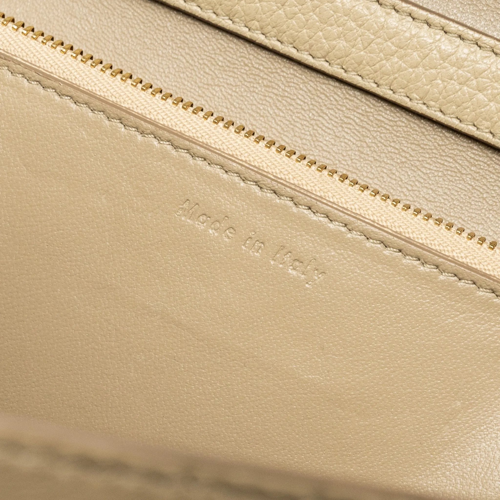 Celine medium classic box bag goatskin beige GHW