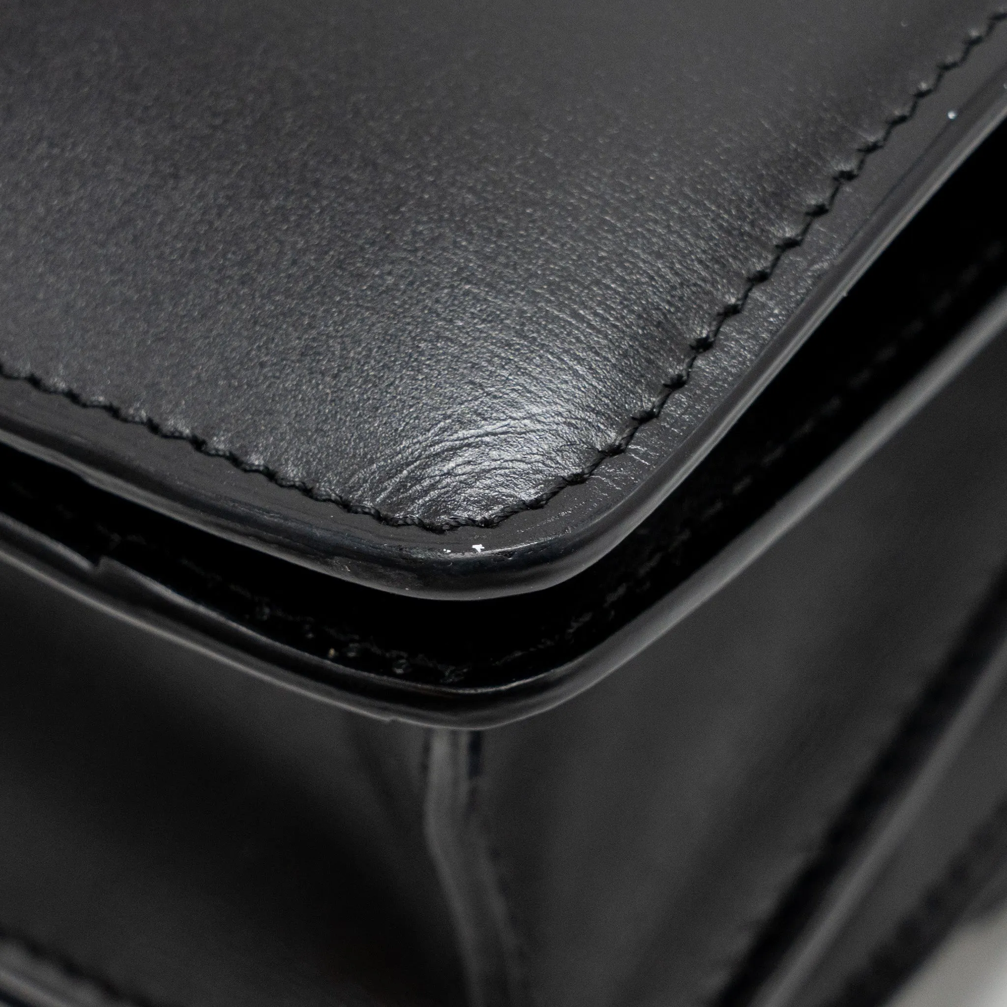 Celine Mini Classic Box Bag Calfskin Black GHW
