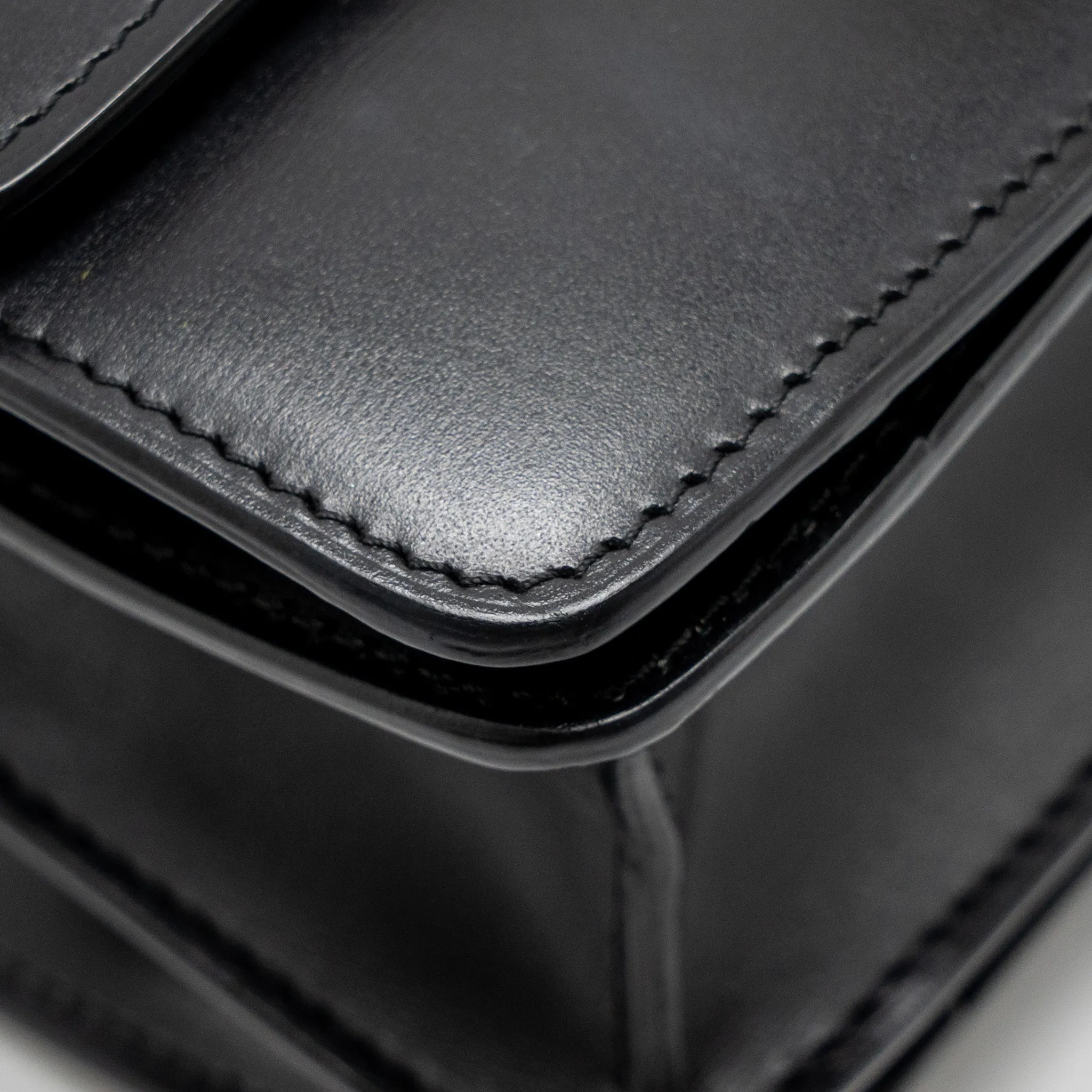 Celine Mini Classic Box Bag Calfskin Black GHW