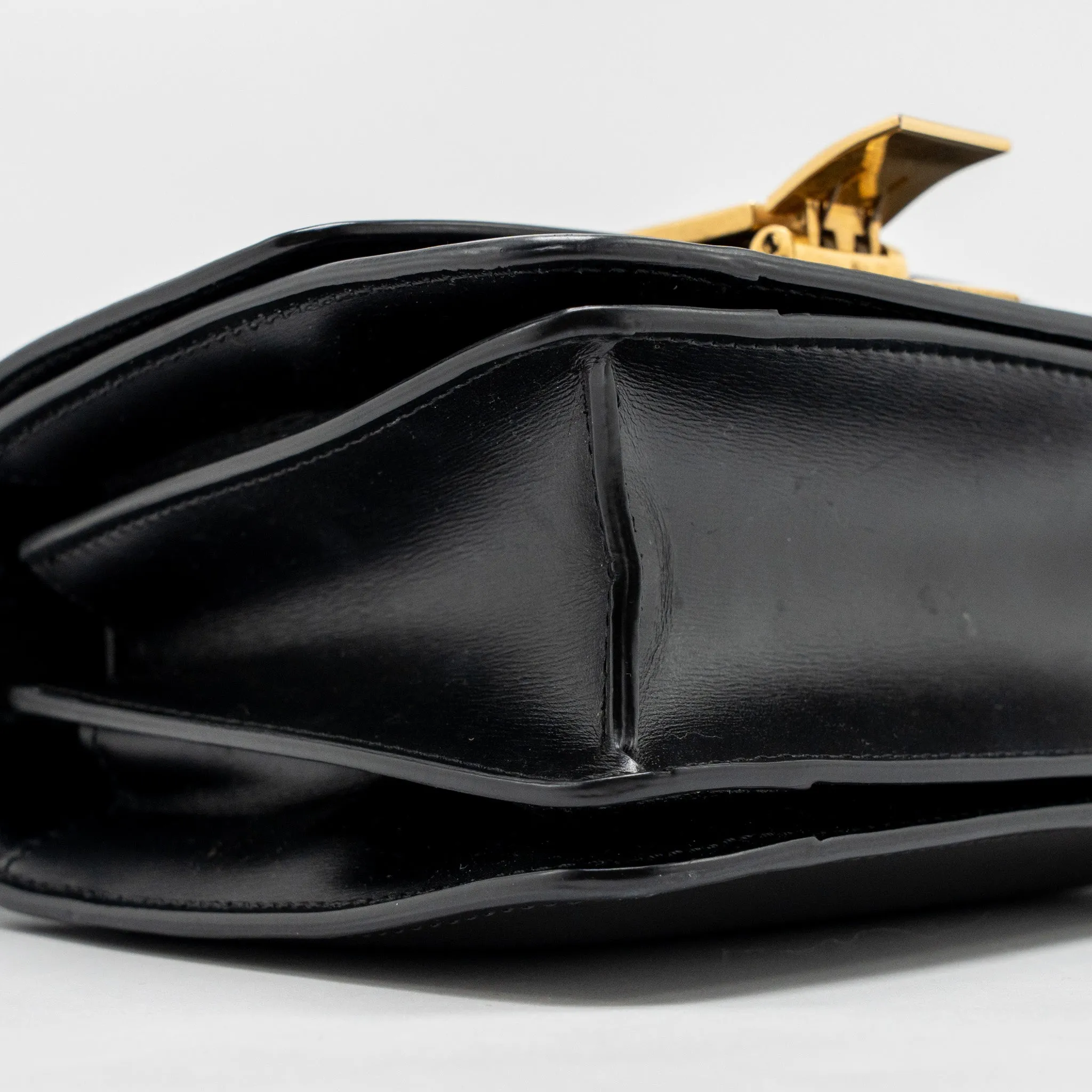 Celine Mini Classic Box Bag Calfskin Black GHW