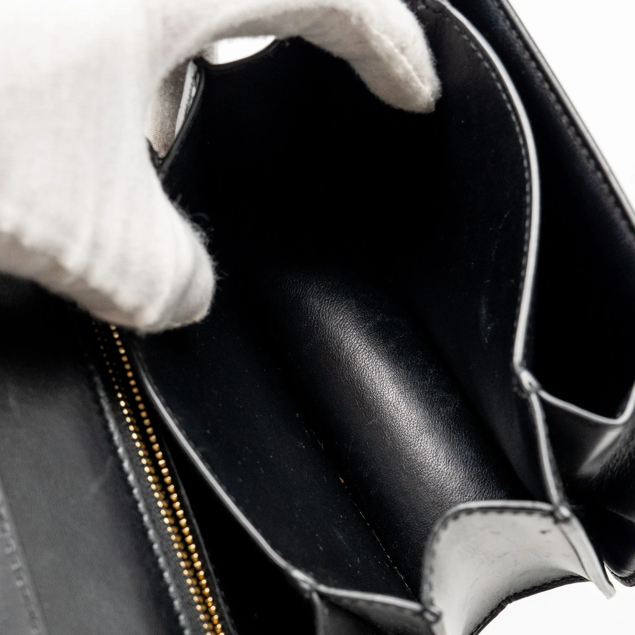 Celine Mini Classic Box Bag Calfskin Black GHW