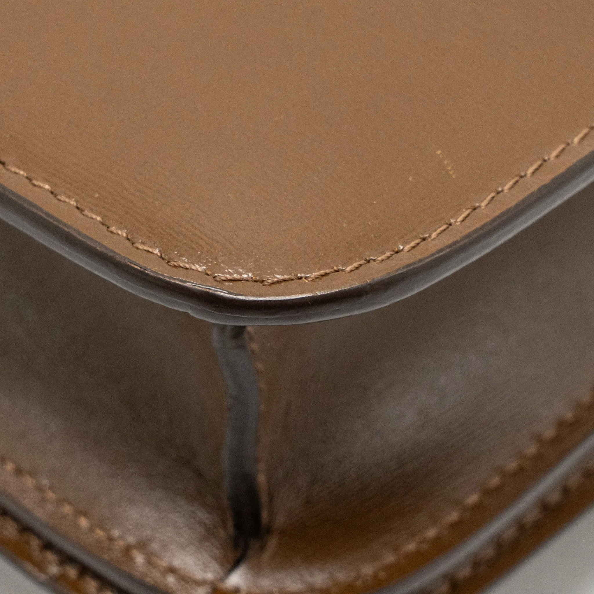 Celine Small Classic Box Bag Calfskin CAmel GHW