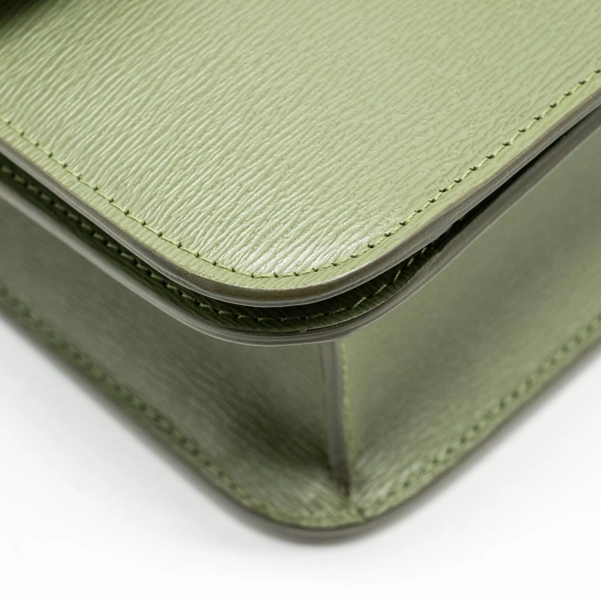 Celine Teen classic box bag calfskin green GHW
