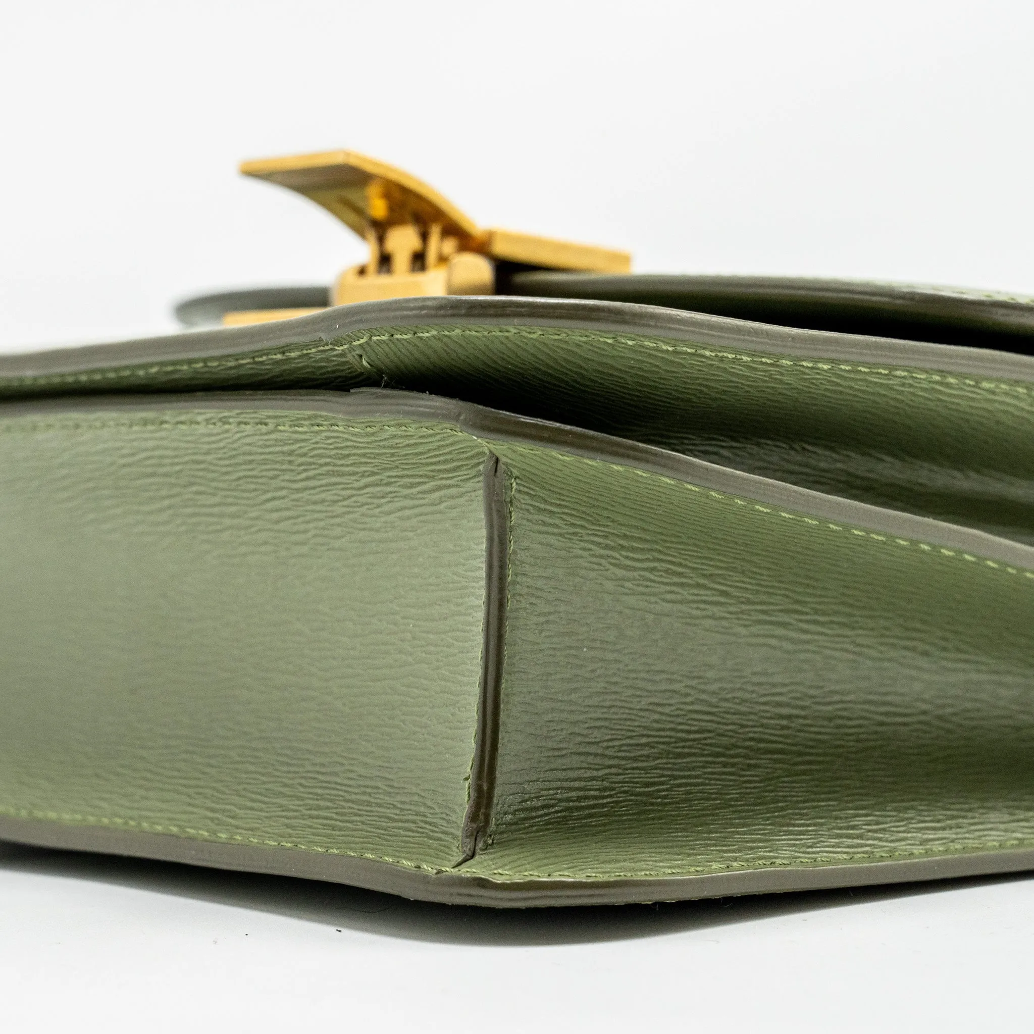 Celine Teen classic box bag calfskin green GHW