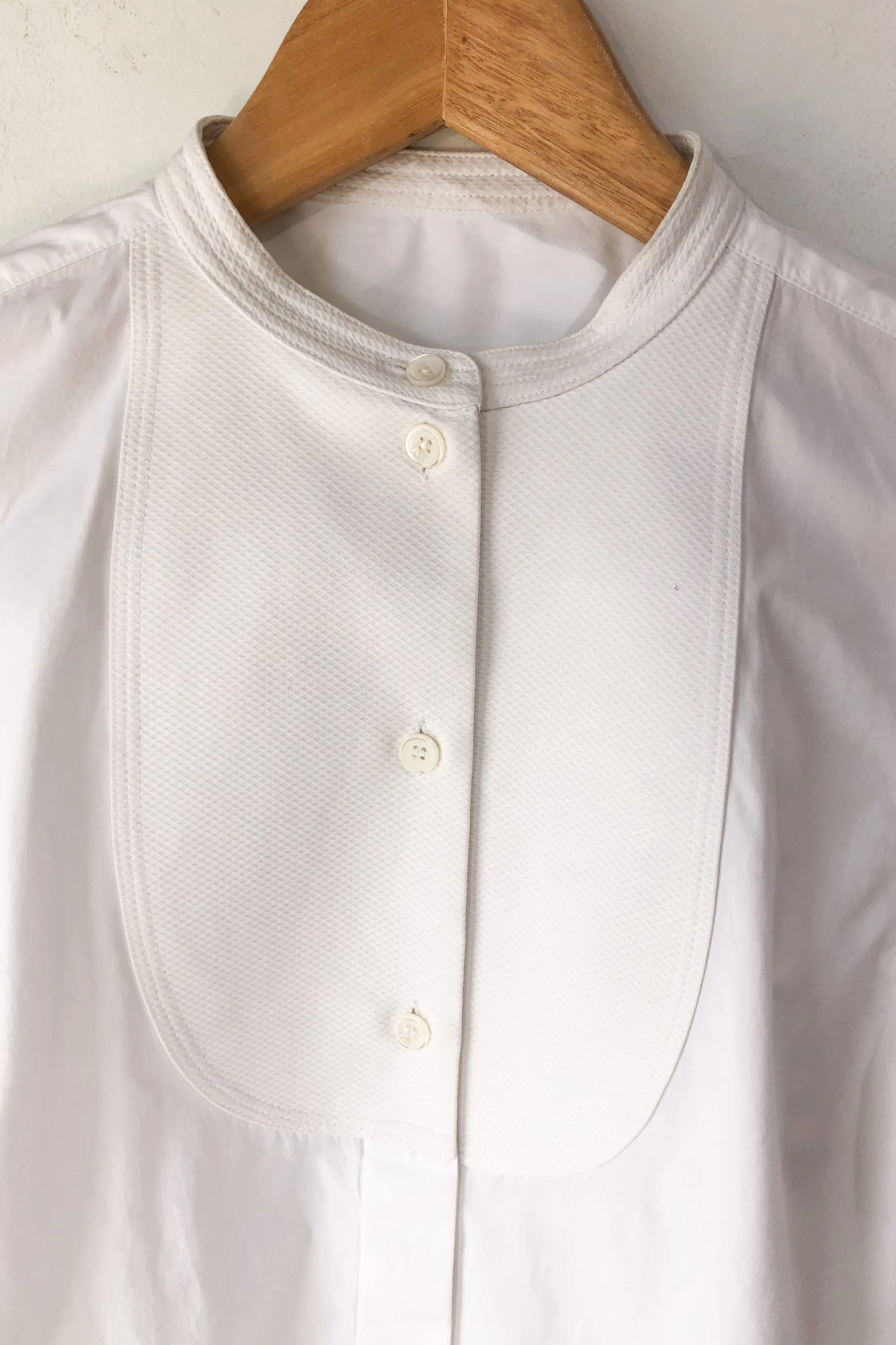 Celine White Tuxedo Shirt