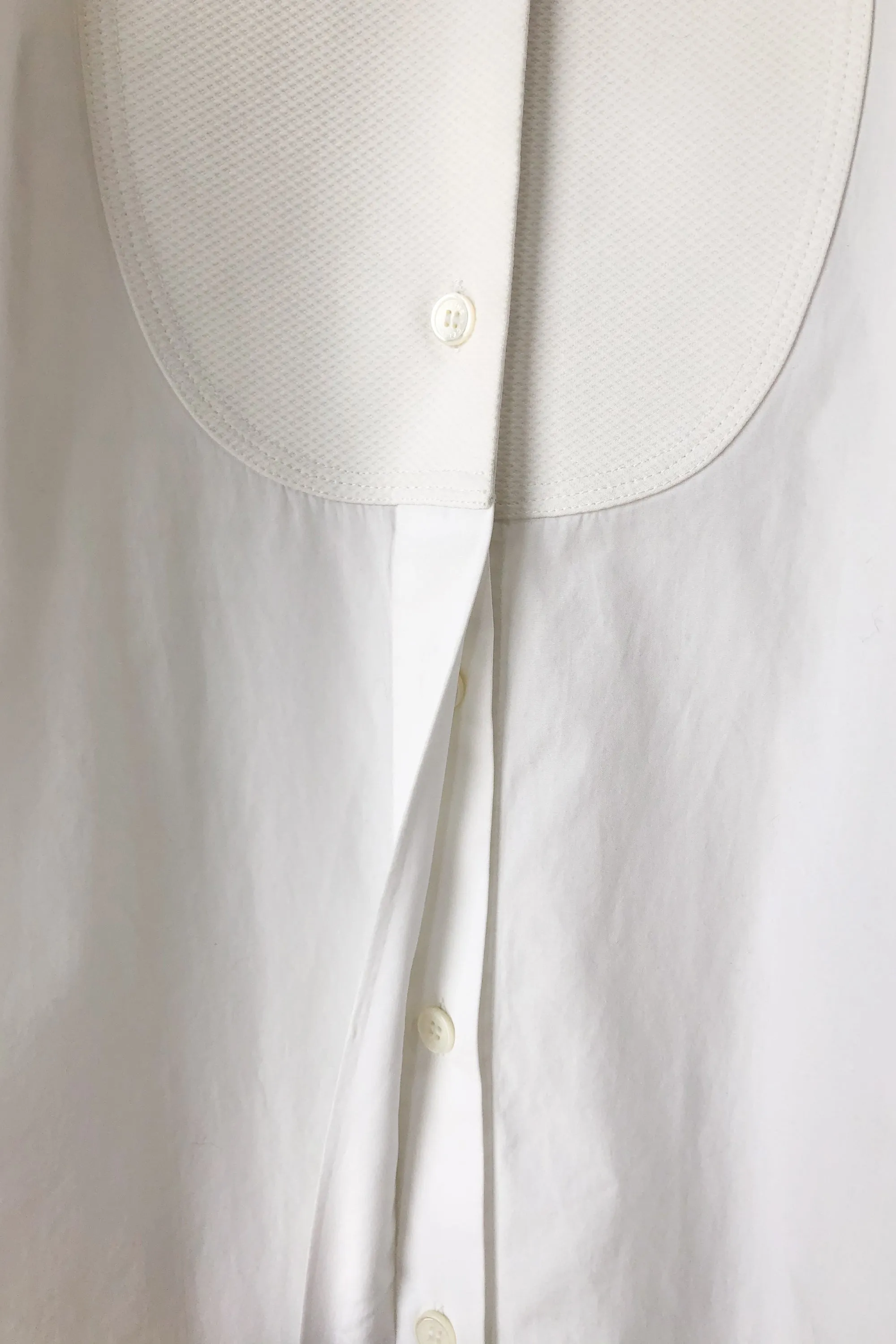 Celine White Tuxedo Shirt