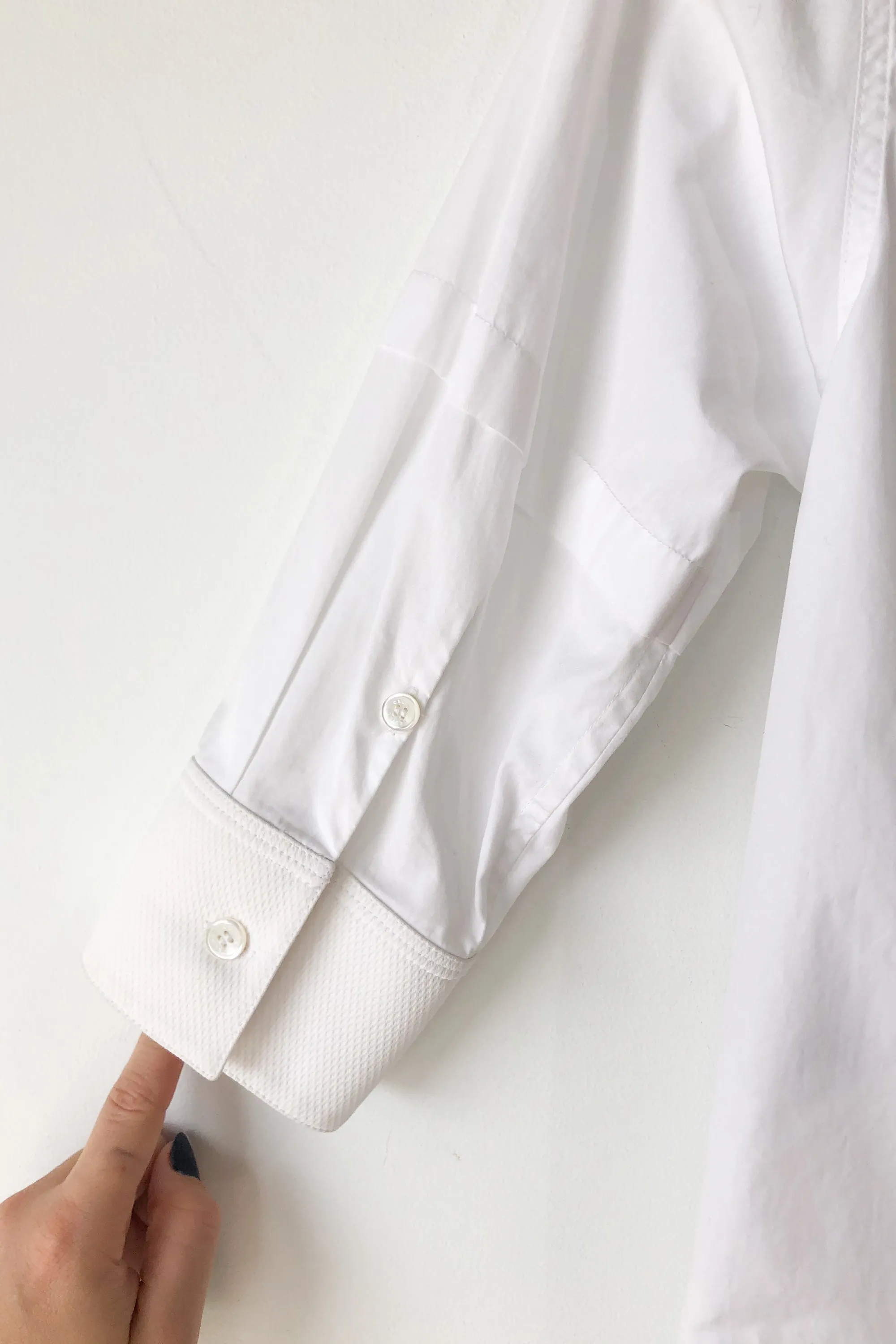 Celine White Tuxedo Shirt