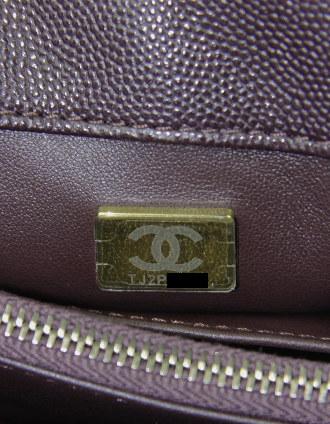 Chanel 2024 Brown Caviar Small Coco Handle Flap