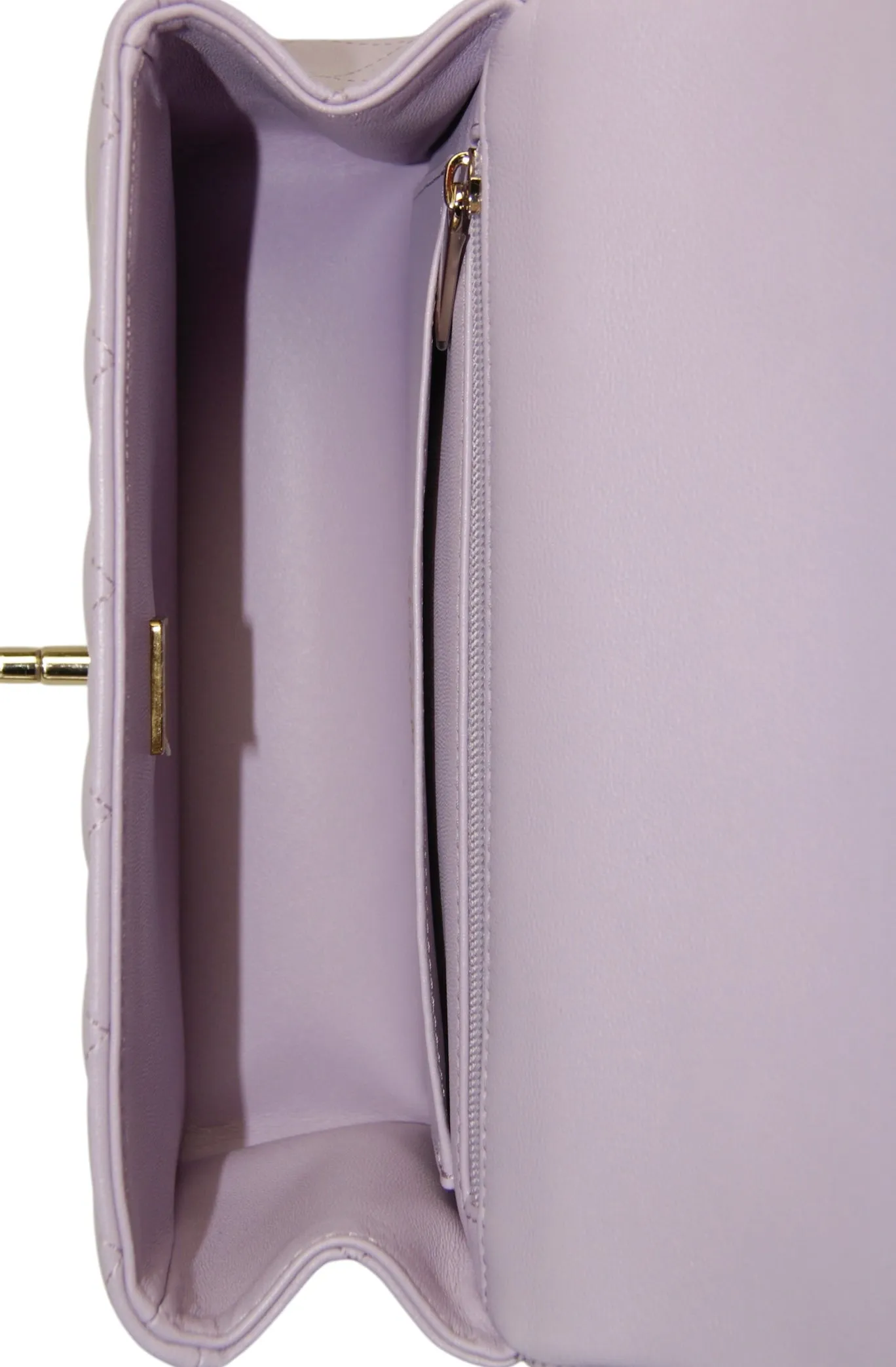 Chanel '24 Light Purple Lambskin Rectangular Mini Flap w/ Handle