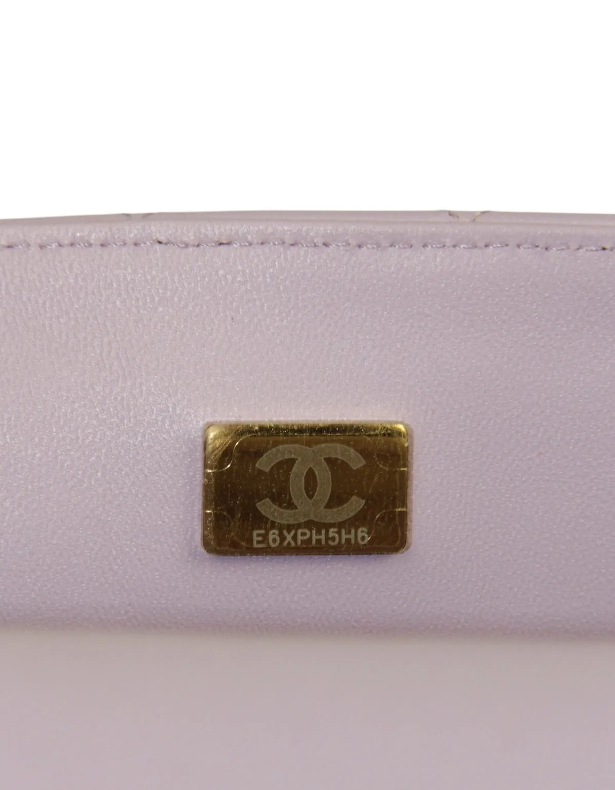Chanel '24 Light Purple Lambskin Rectangular Mini Flap w/ Handle