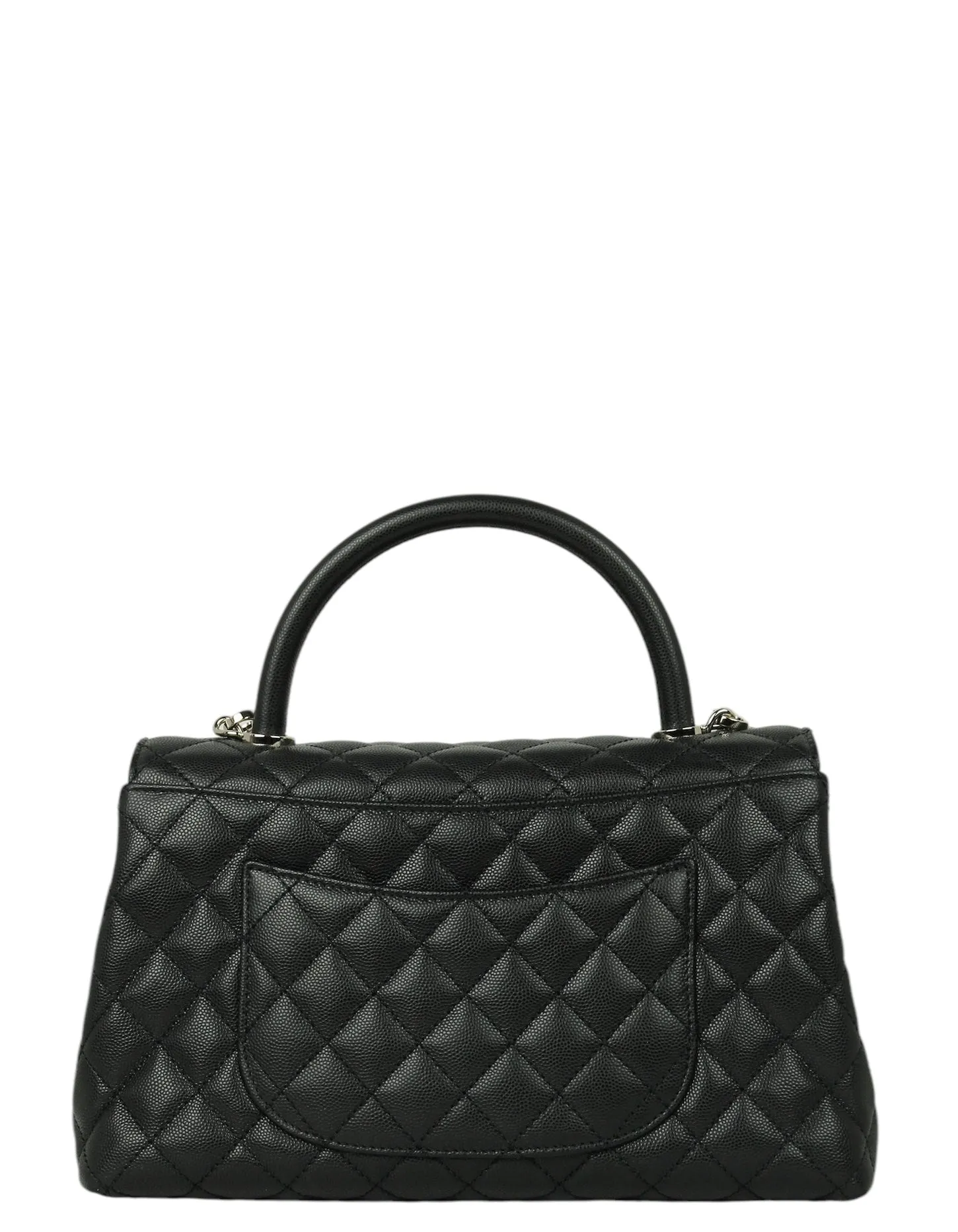 Chanel Black Caviar Small Coco Handle Bag