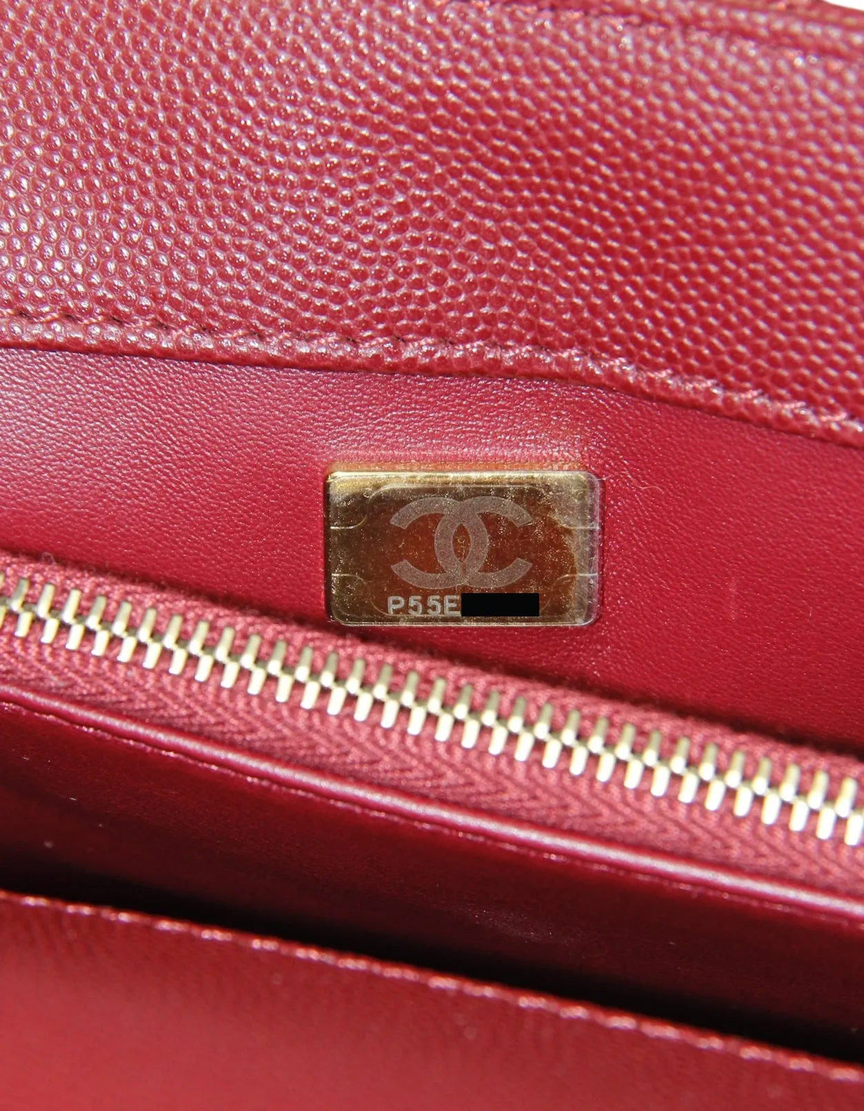 Chanel Burgundy Caviar Small Coco Handle Flap Bag