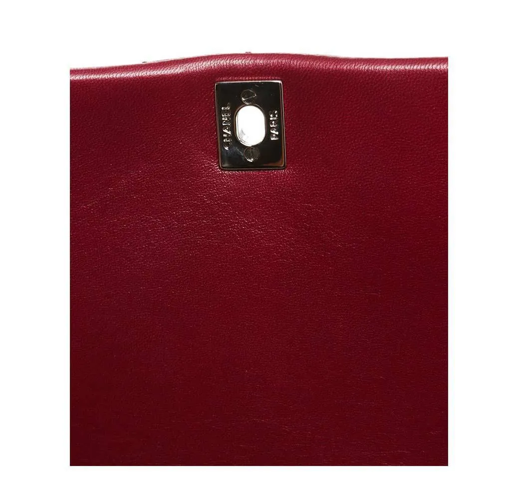 Chanel Burgundy Jumbo Classic Flap Bag