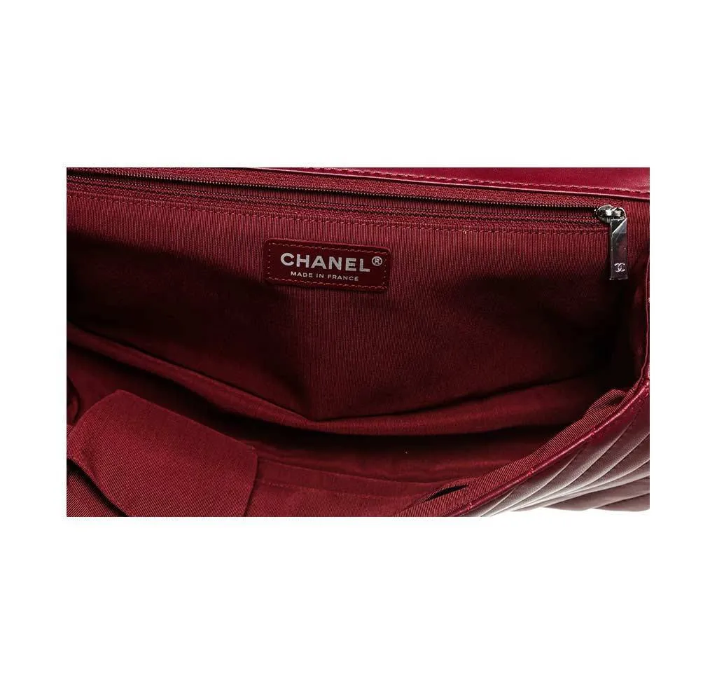 Chanel Burgundy Jumbo Classic Flap Bag