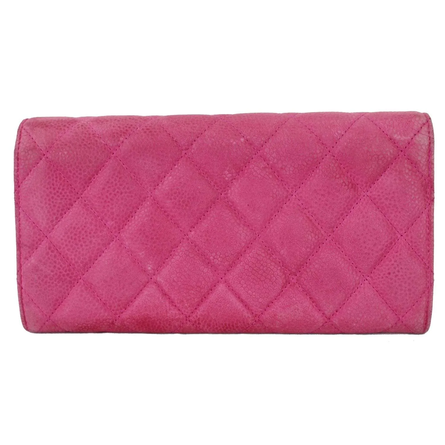 CHANEL CC Caviar Leather Long Wallet Pink - 25% OFF
