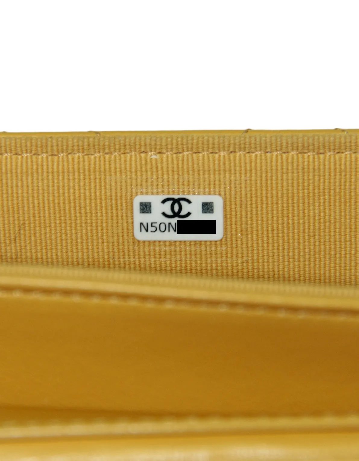 Chanel Mustard Yellow Lambskin Quilted Handle Crossbody Bag