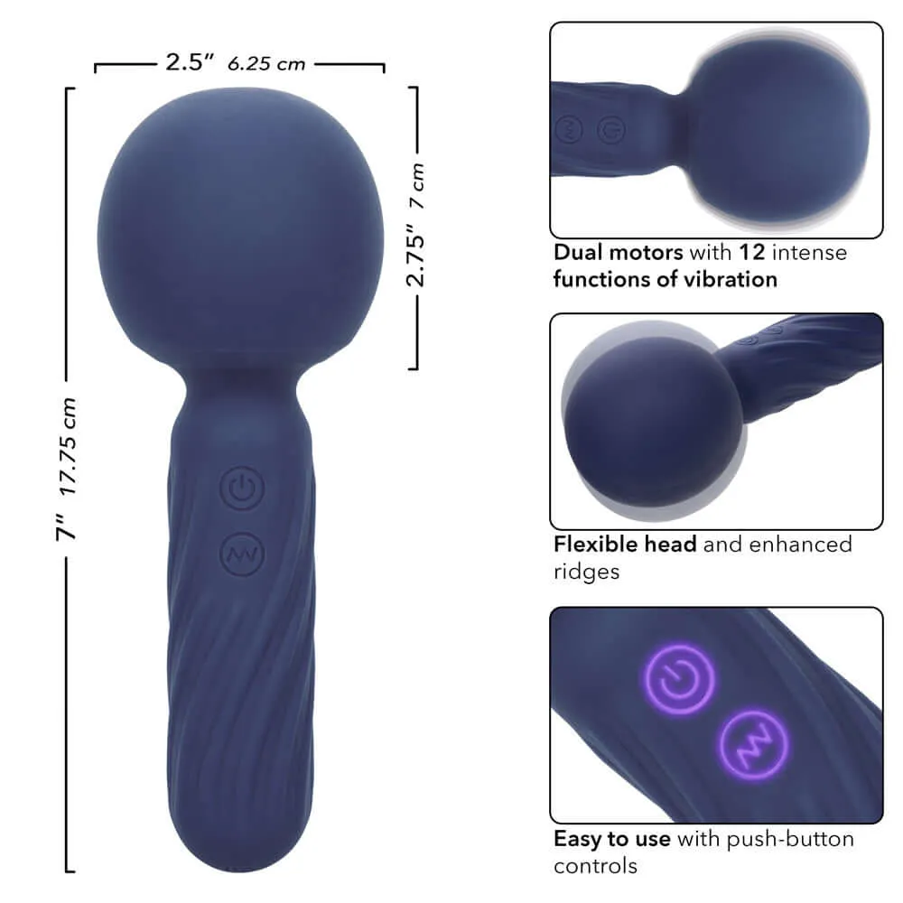 Charisma Seduction Compact Wand Massager - Blue