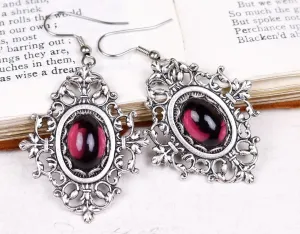 Chateau Earrings - Antiqued Silver