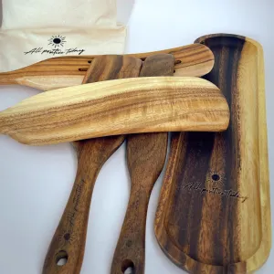 Chef’s Kiss Wooden Spurtles Set
