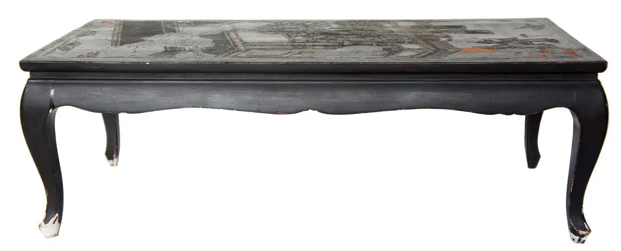 Chinese Lacquered Cocktail Table