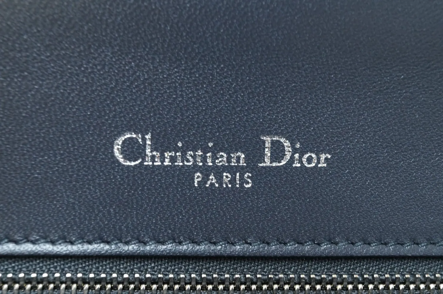 CHRISTIAN DIOR Handbags - Diorama Silver Perforated Leather Bag