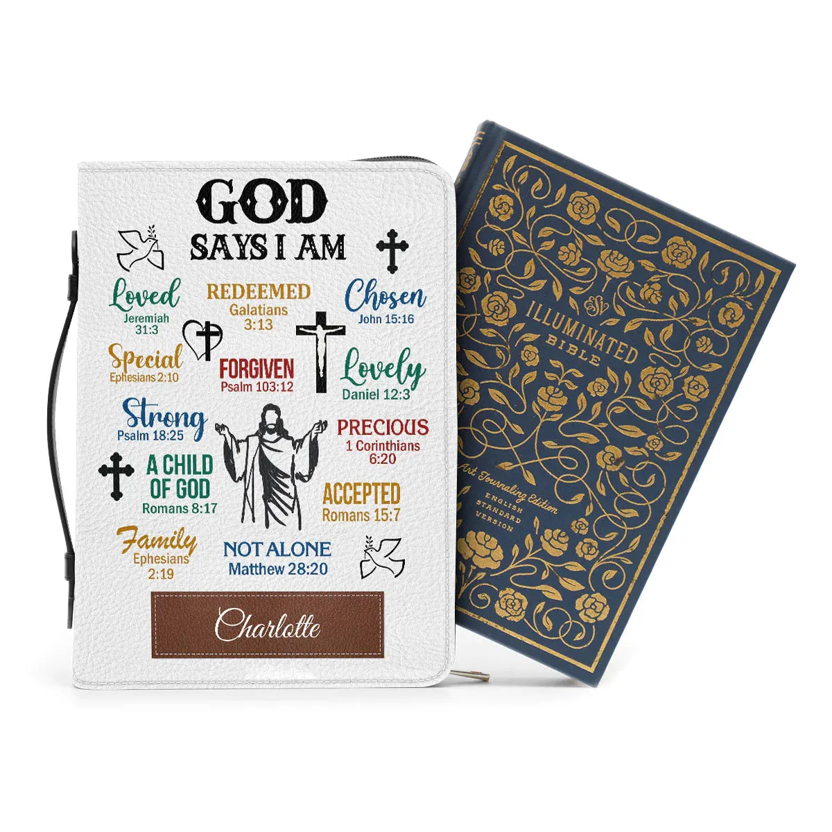 Christianart Bible Cover - What God Says About You - Personalized Gifts for Pastor - Gifts For Women - Gifts For Men - CABBBCV09060324.