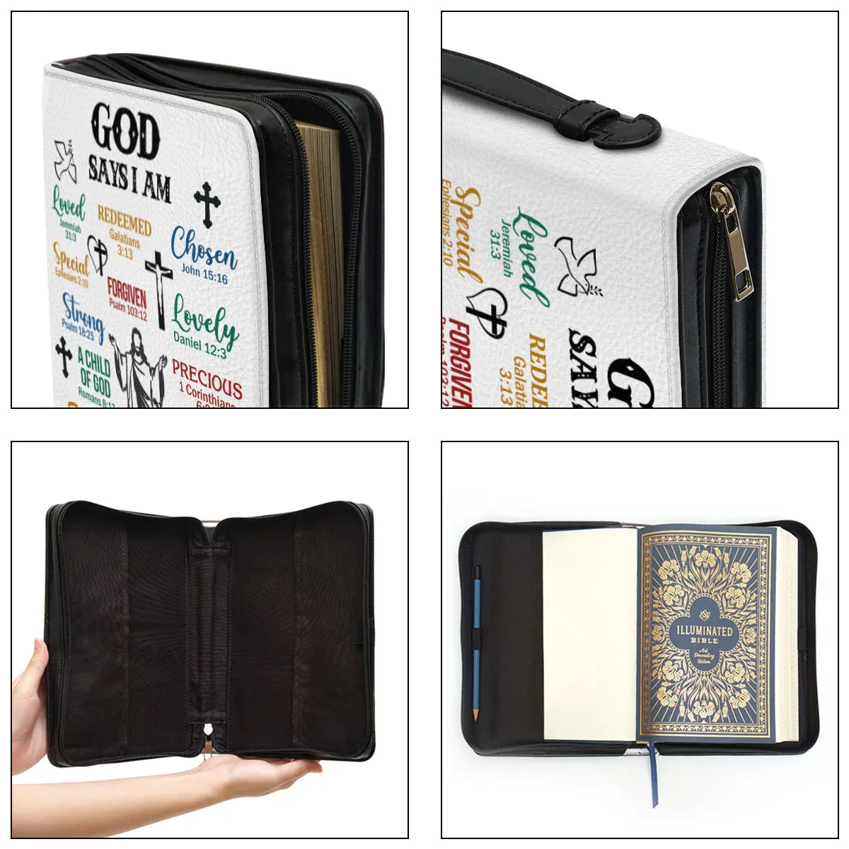 Christianart Bible Cover - What God Says About You - Personalized Gifts for Pastor - Gifts For Women - Gifts For Men - CABBBCV09060324.