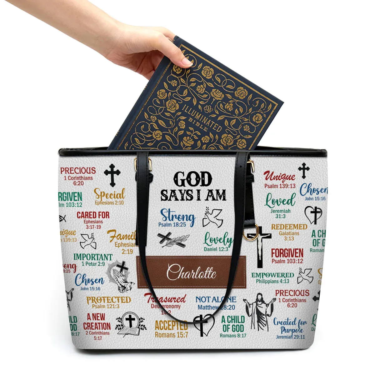 Christianart Bible Cover - What God Says About You - Personalized Gifts for Pastor - Gifts For Women - Gifts For Men - CABBBCV09060324.
