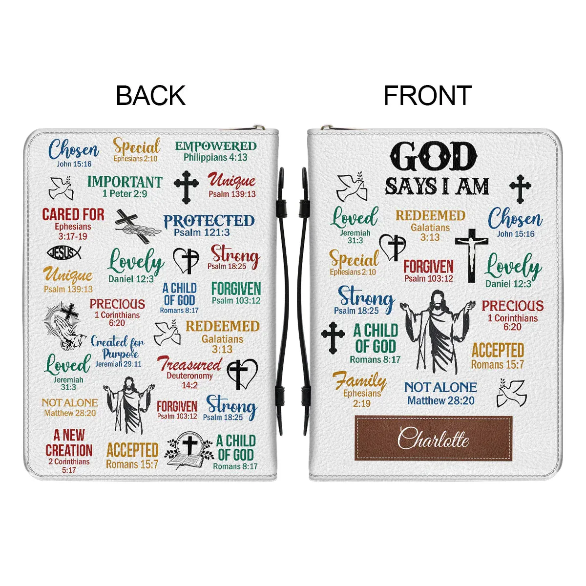 Christianart Bible Cover - What God Says About You - Personalized Gifts for Pastor - Gifts For Women - Gifts For Men - CABBBCV09060324.