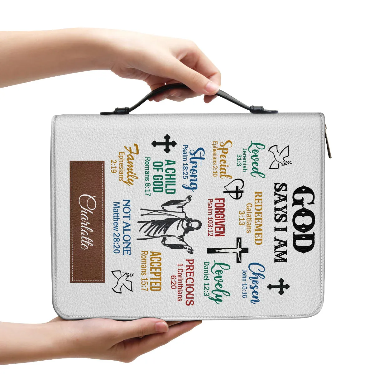 Christianart Bible Cover - What God Says About You - Personalized Gifts for Pastor - Gifts For Women - Gifts For Men - CABBBCV09060324.