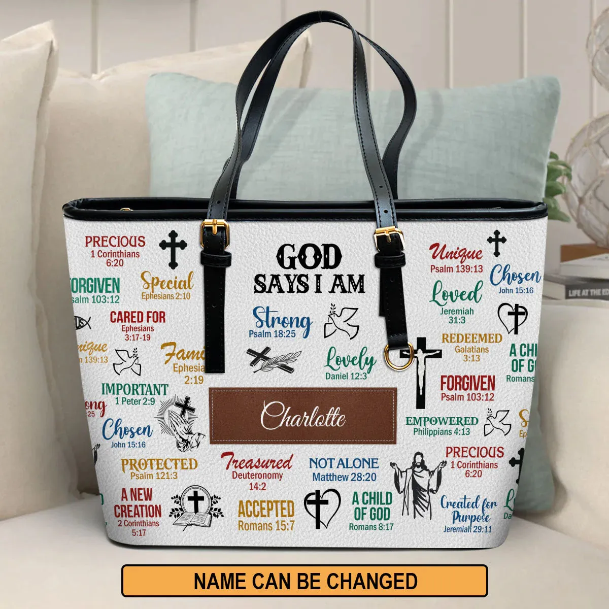 Christianart Bible Cover - What God Says About You - Personalized Gifts for Pastor - Gifts For Women - Gifts For Men - CABBBCV09060324.