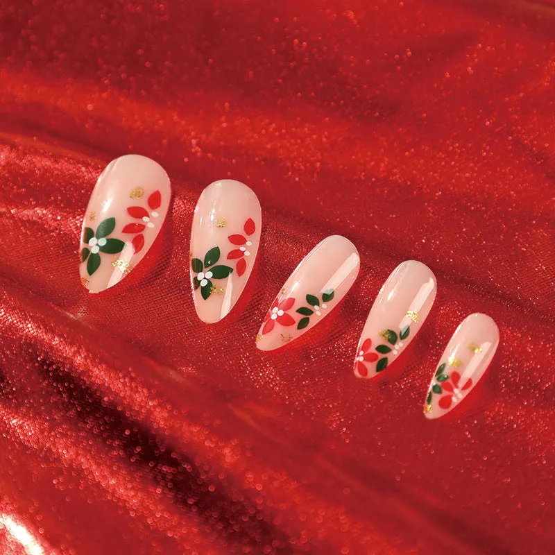 Christmas Almond light french Christmas leaves
