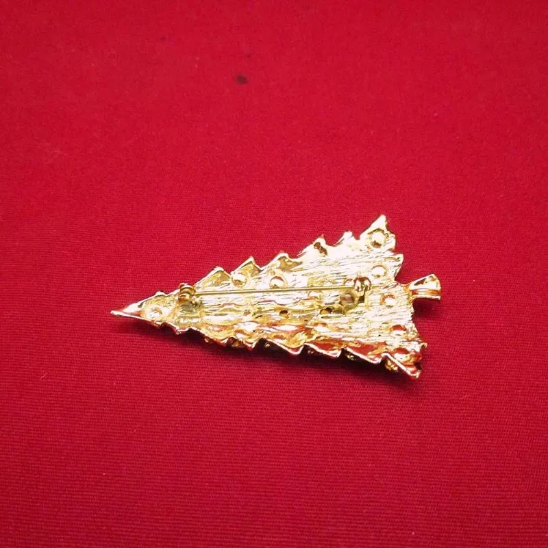 Christmas Brooch and Wreath Earring