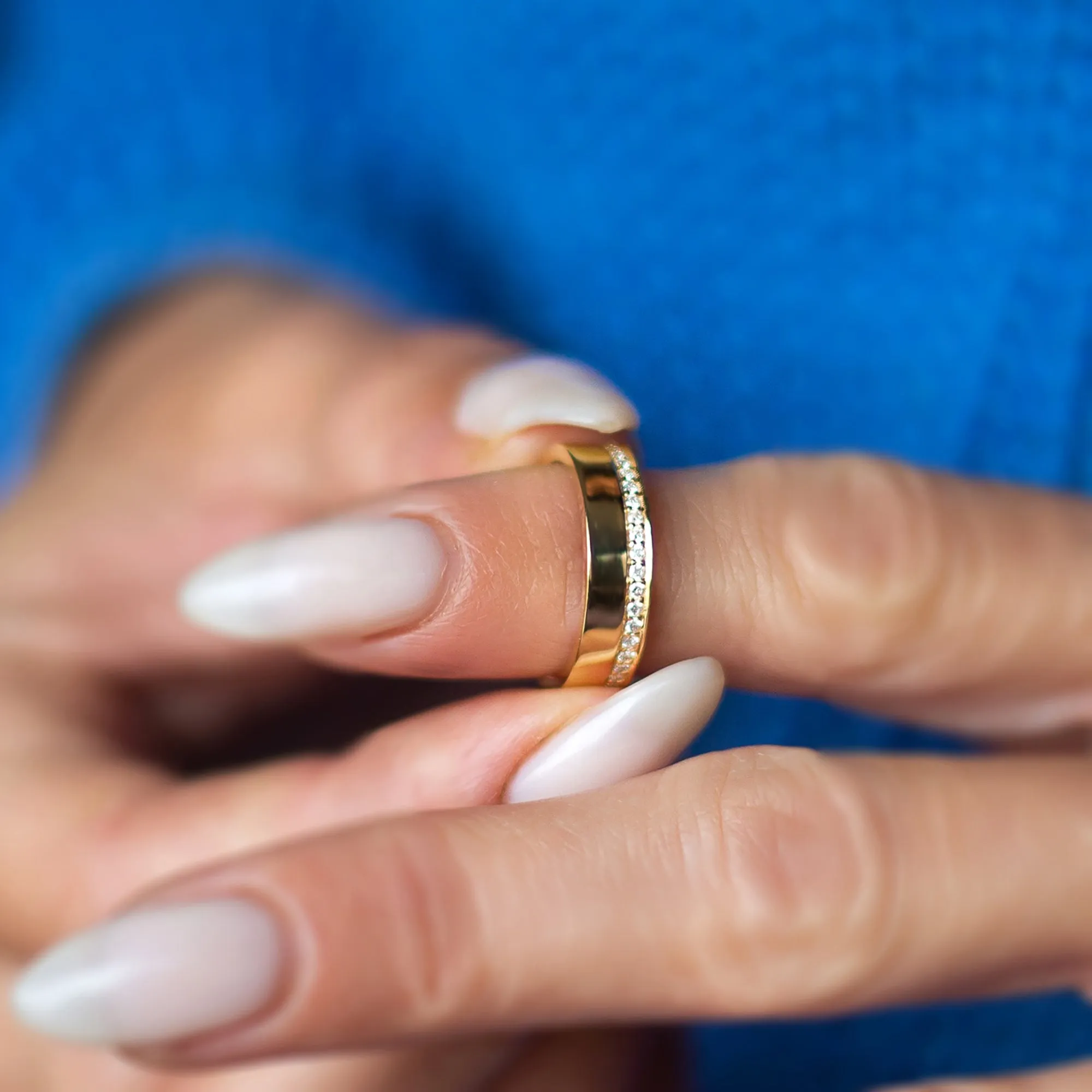 Cigar Eternity Ring Set