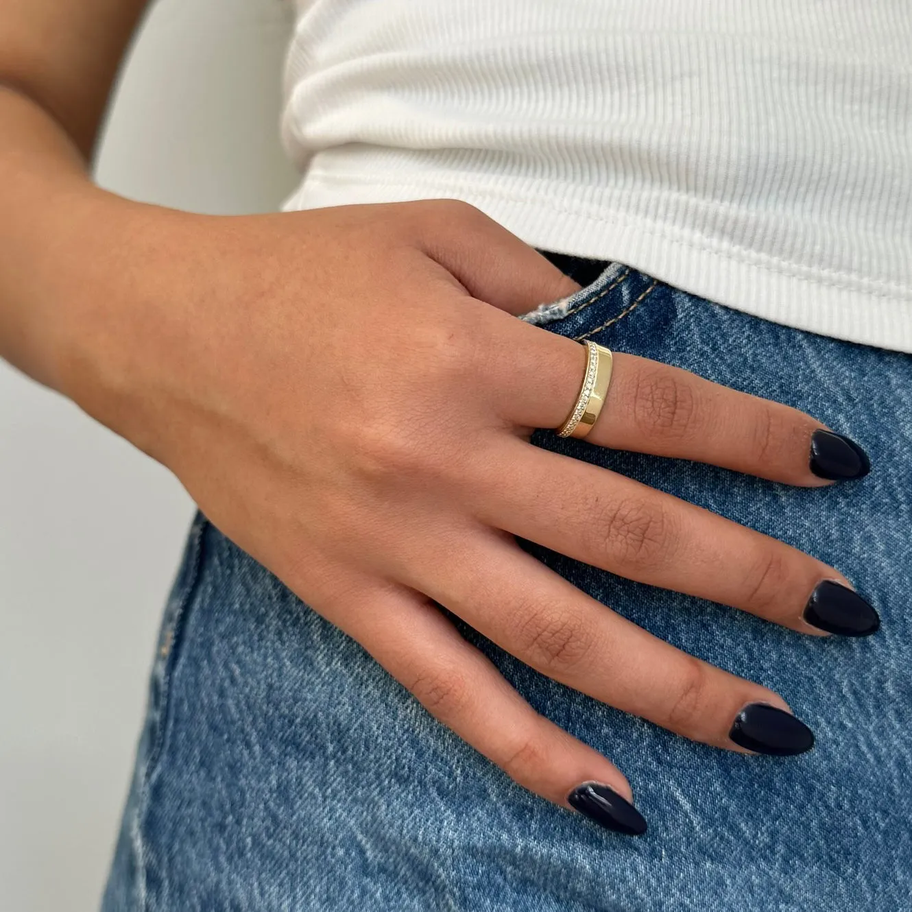 Cigar Eternity Ring Set