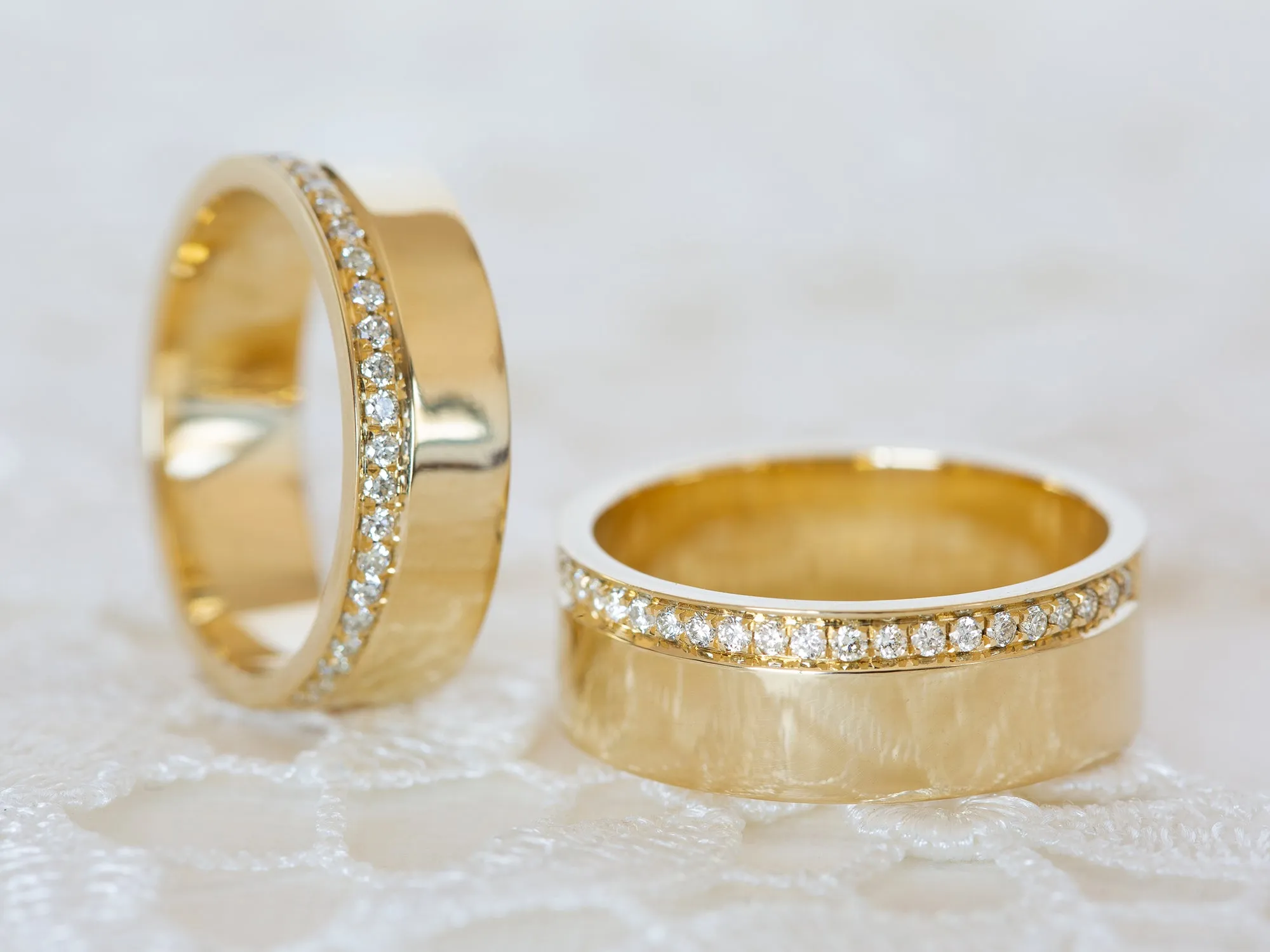 Cigar Eternity Ring Set