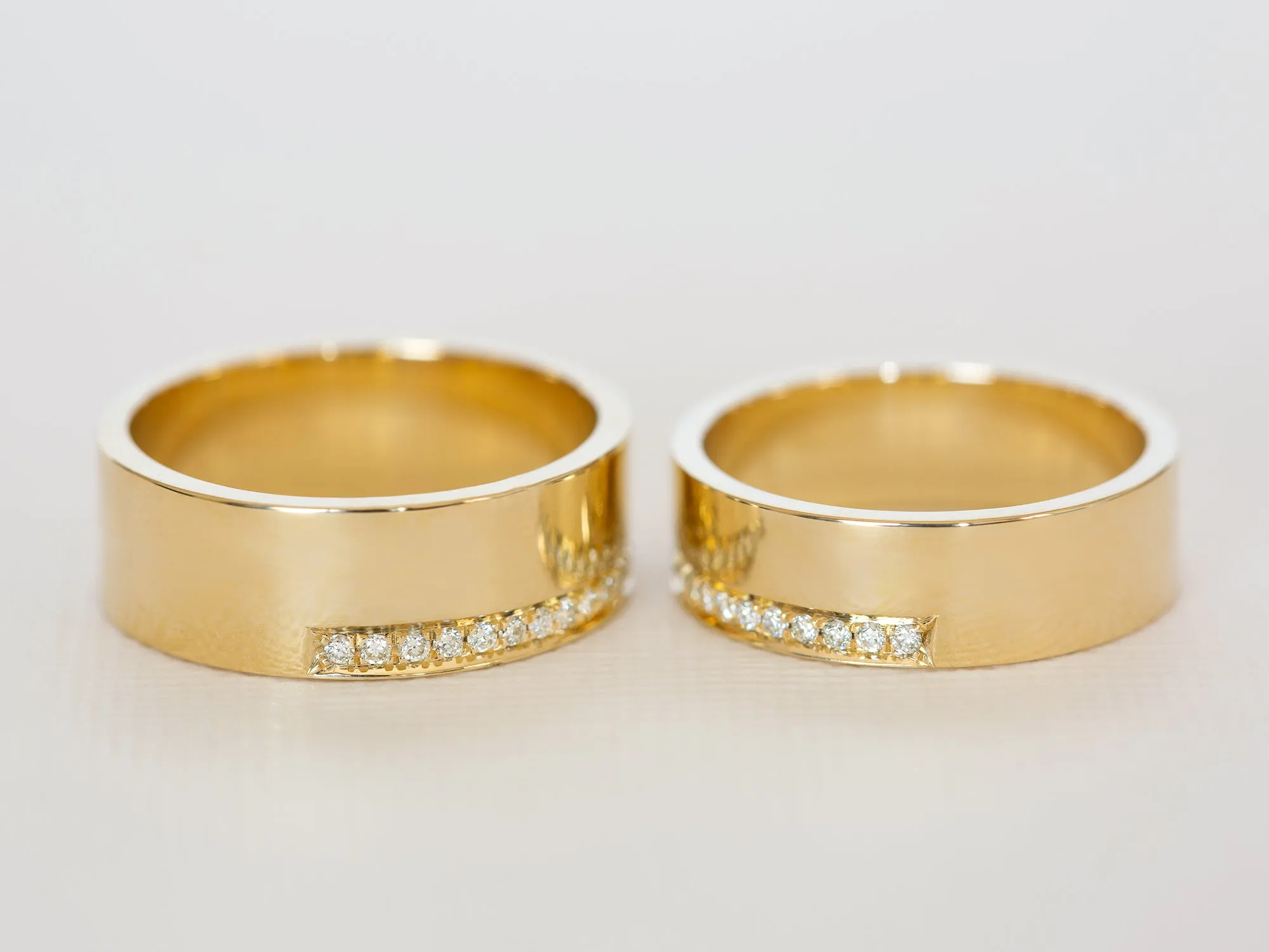 Cigar Eternity Ring Set