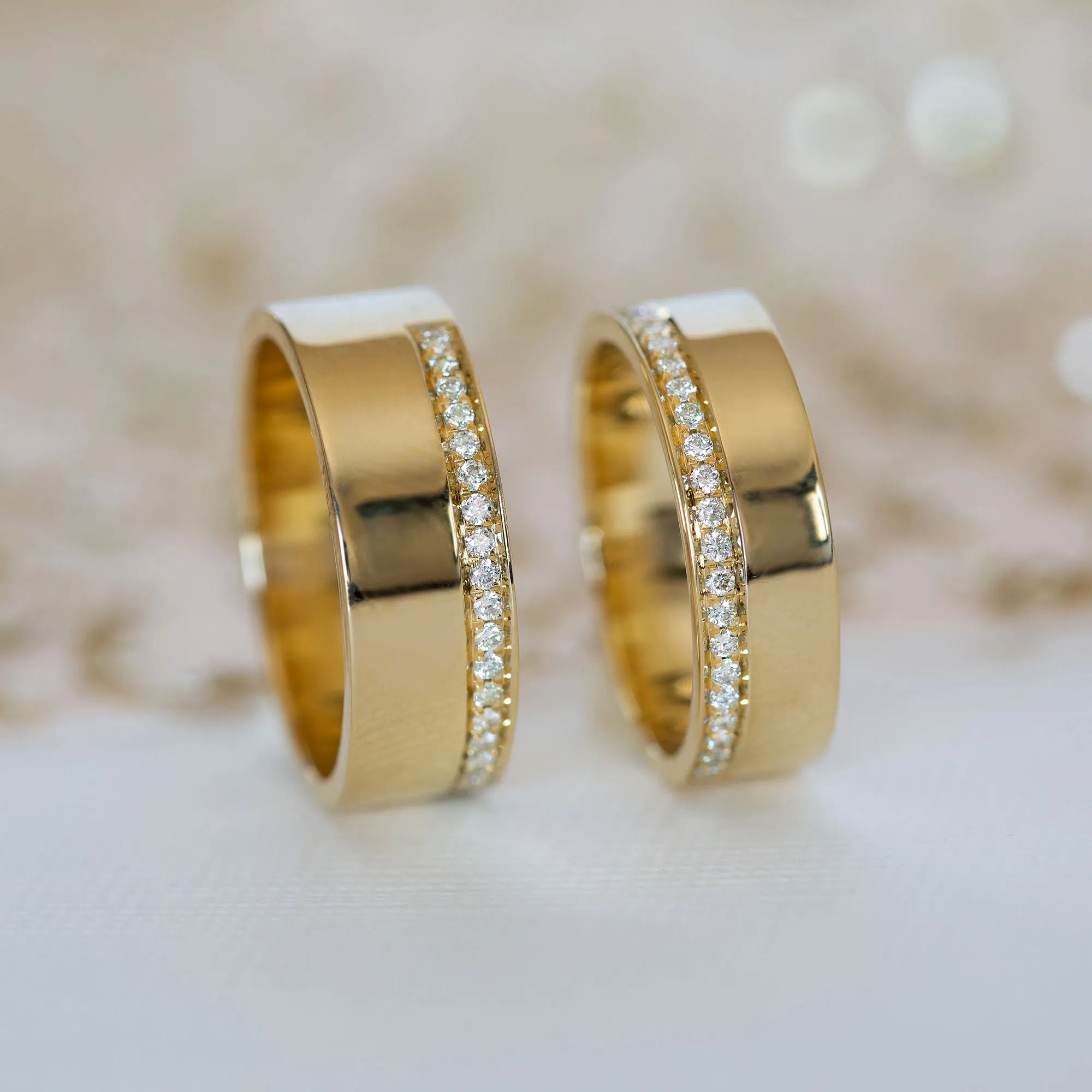 Cigar Eternity Ring Set