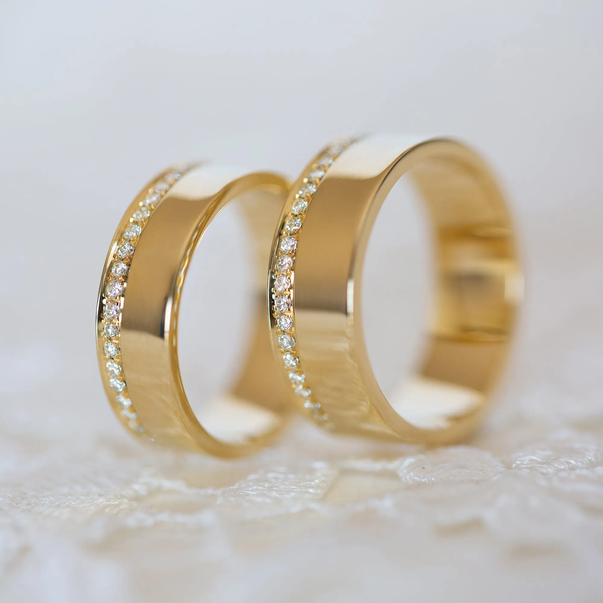 Cigar Eternity Ring Set