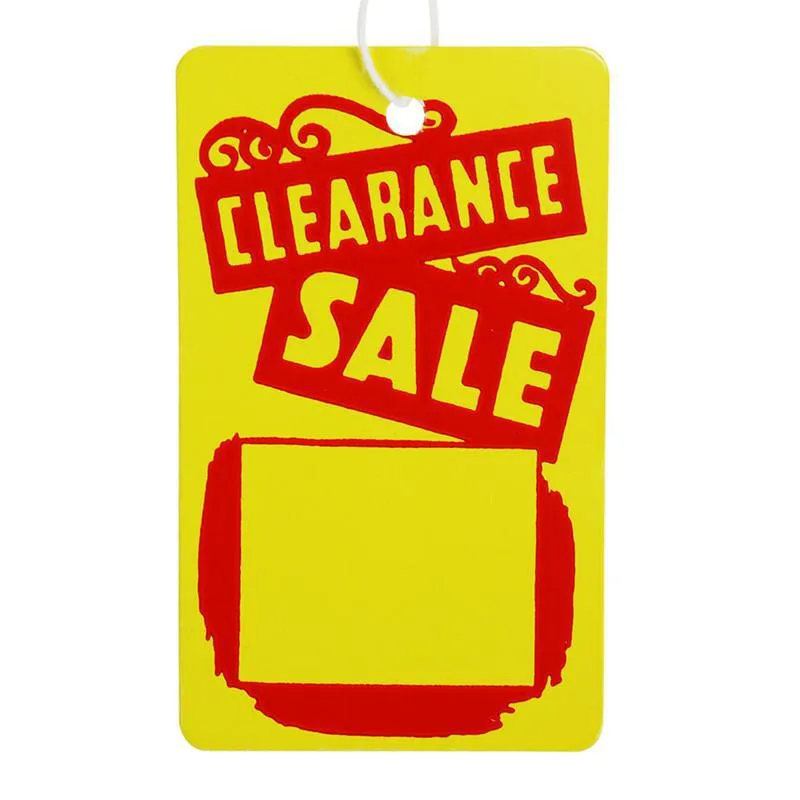 Clearance Sale Tags (100/Box)