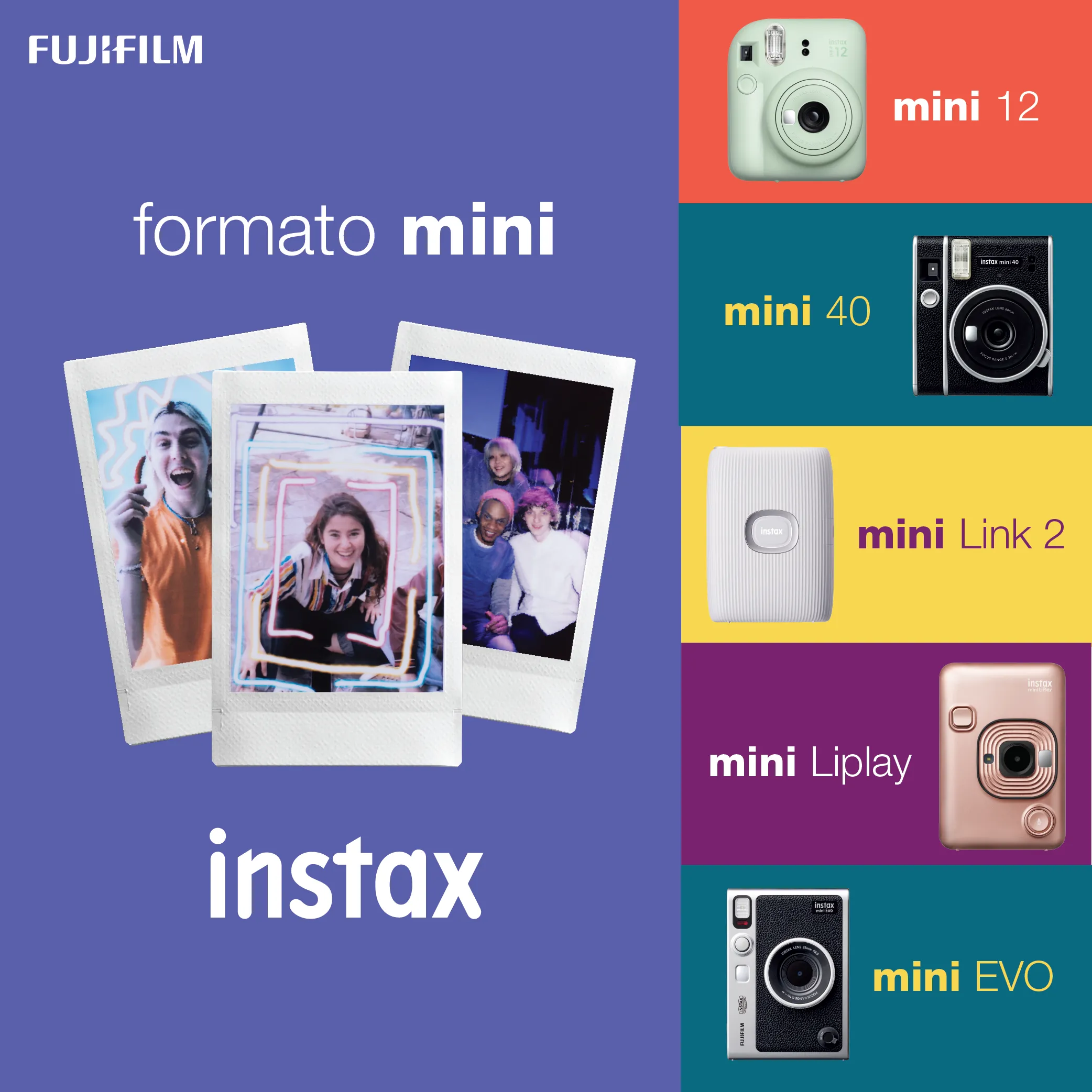 Cámara Instax Mini 12 Azul