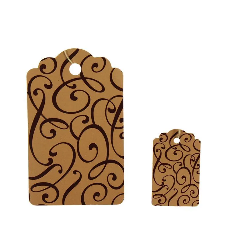 Cocoa Script Tag (100/Box) 2 Sizes