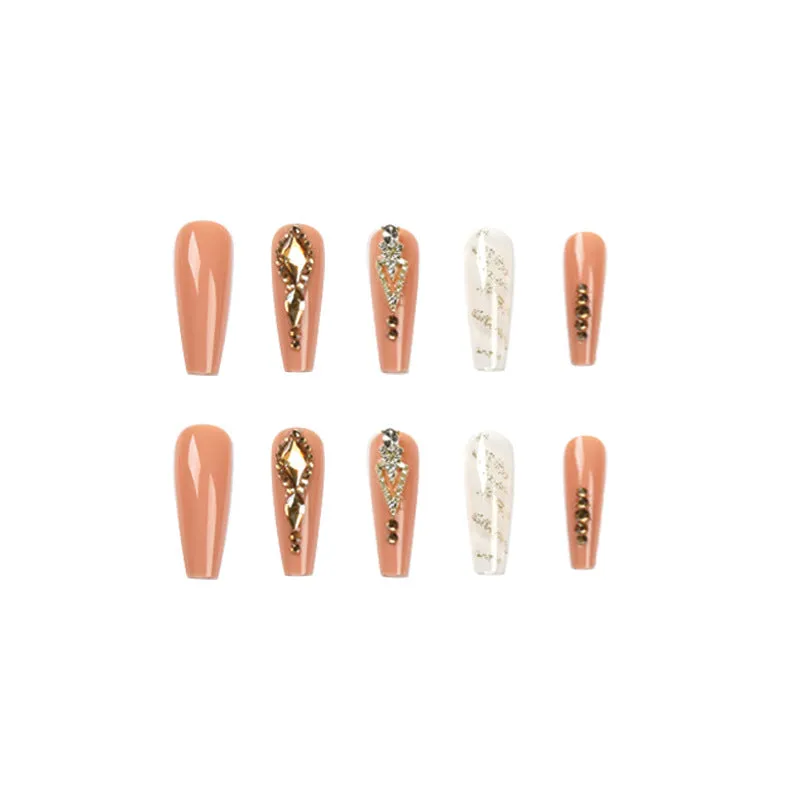 Coffin lurxury rosy gold big diamond