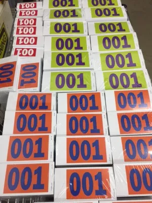 Color Print Impact Tag, wired (500/Box) 3 Sizes