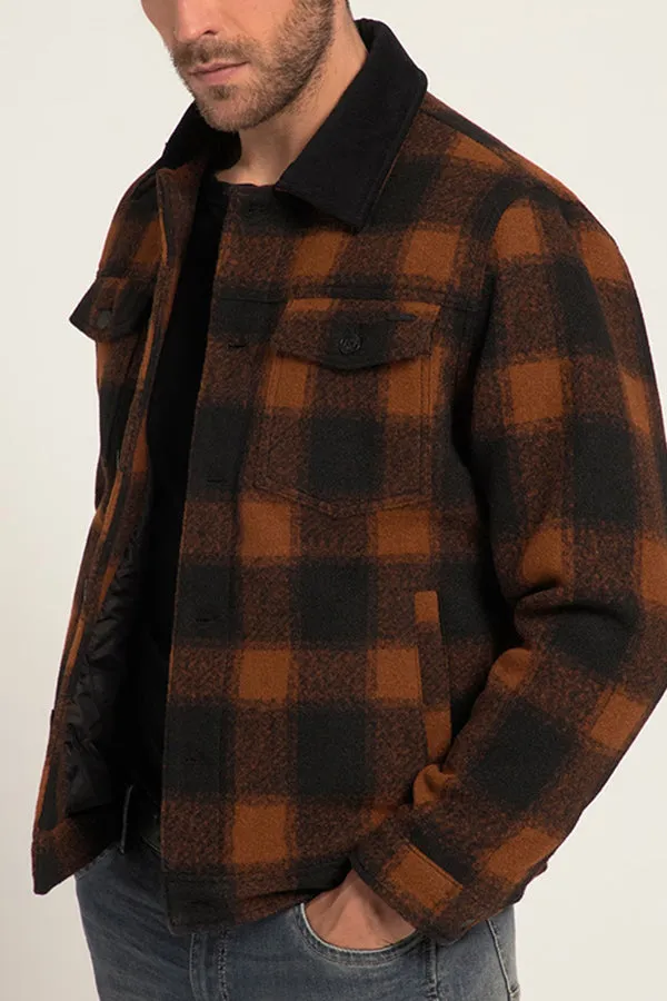 Colorful Plaid Print Jacket