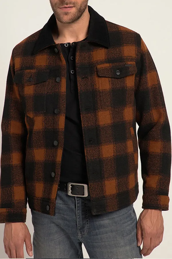 Colorful Plaid Print Jacket